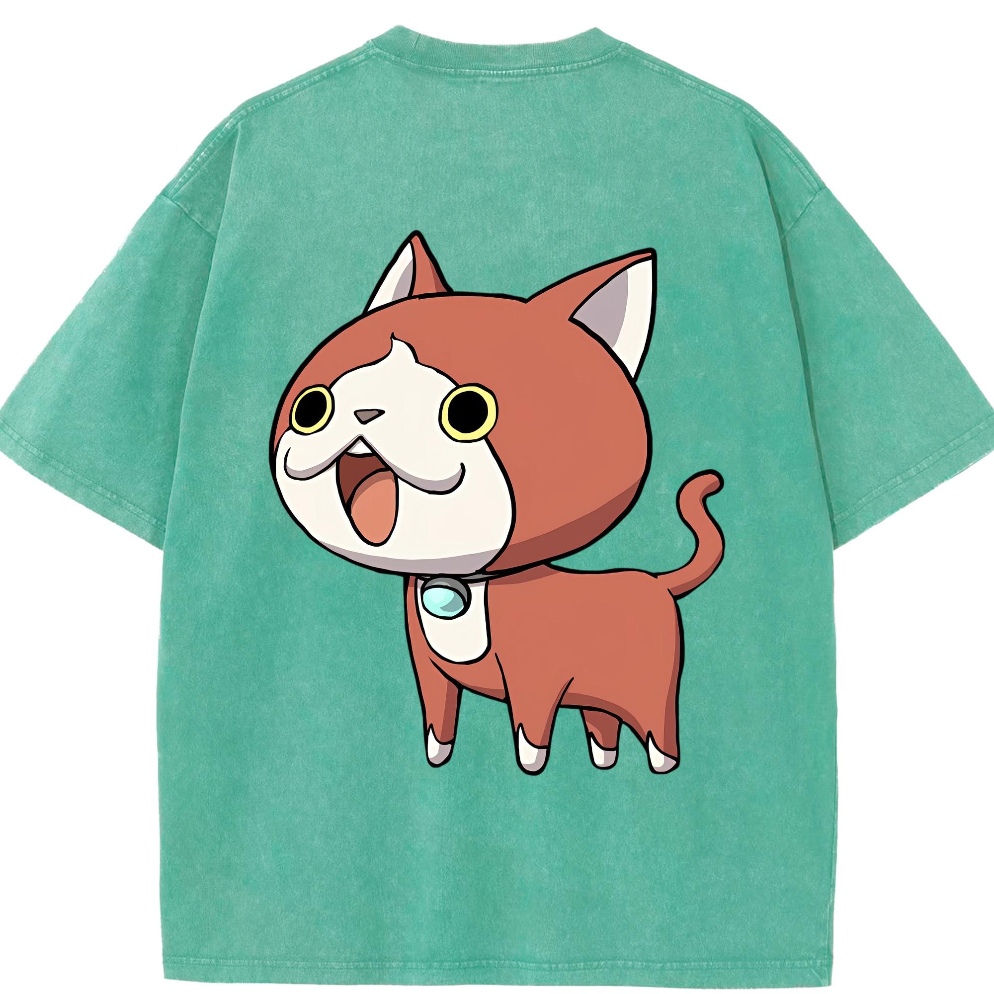 （画像用） 妖怪ウォッチ Yo-kai Watch 綿100% ヴィンテージ風 半袖Tシャツ（背面プリント）